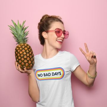 No Bad Days 80's Oval Tee Shirt